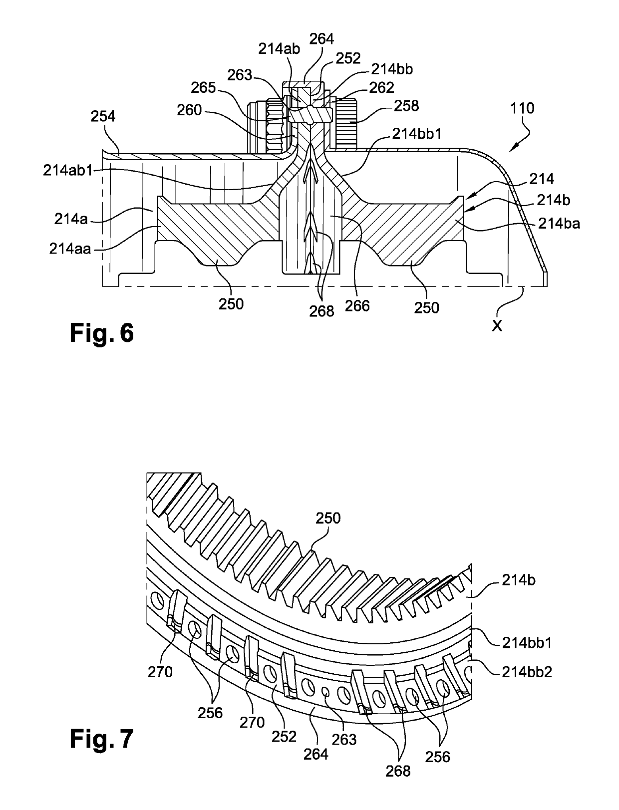 Planetary reduction gear ring gear for a turbine engine