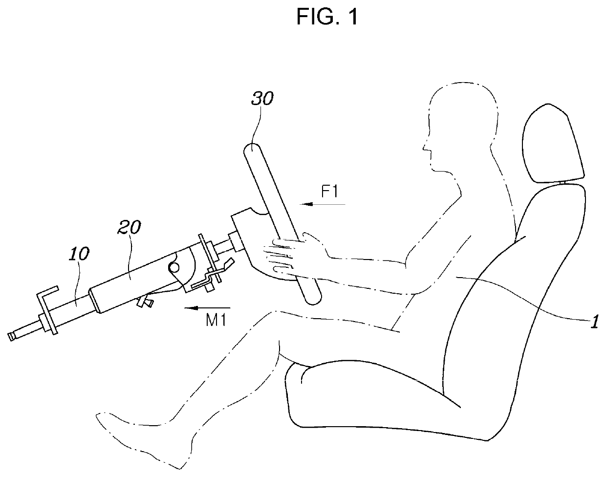 Steering column for vehicle