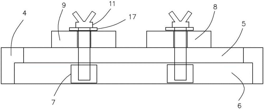 Welding clamp for multifunctional door shaft