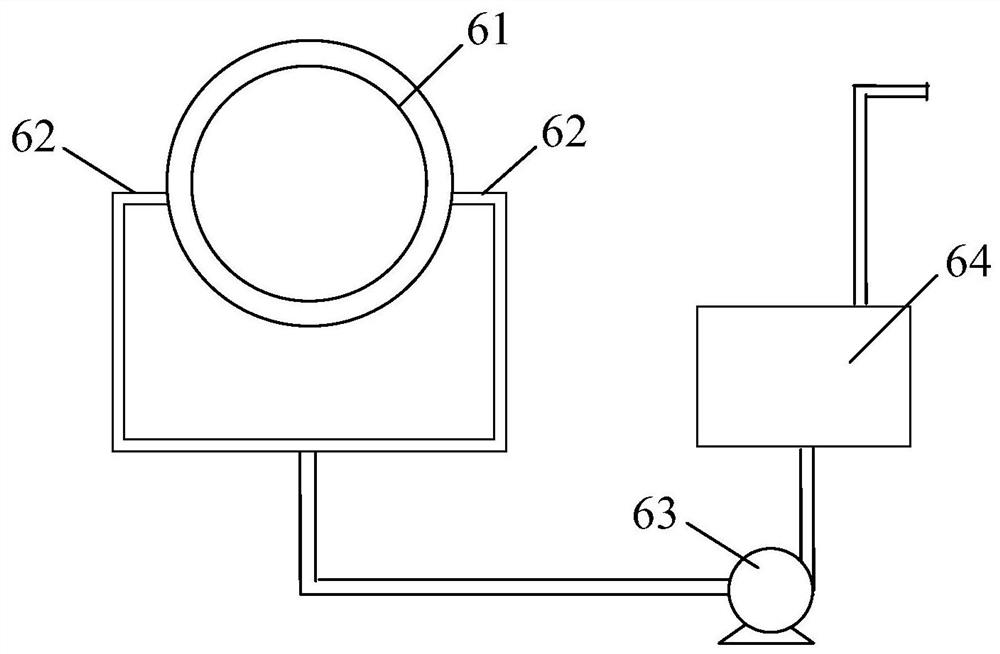 Preparation device for fluorine-containing polymer fully drawn yarns