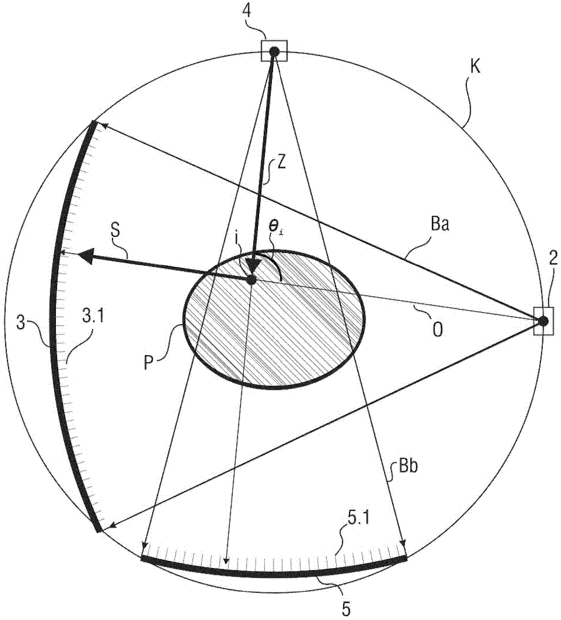 Method and computer system for scattered beam correction in a multi-source CT