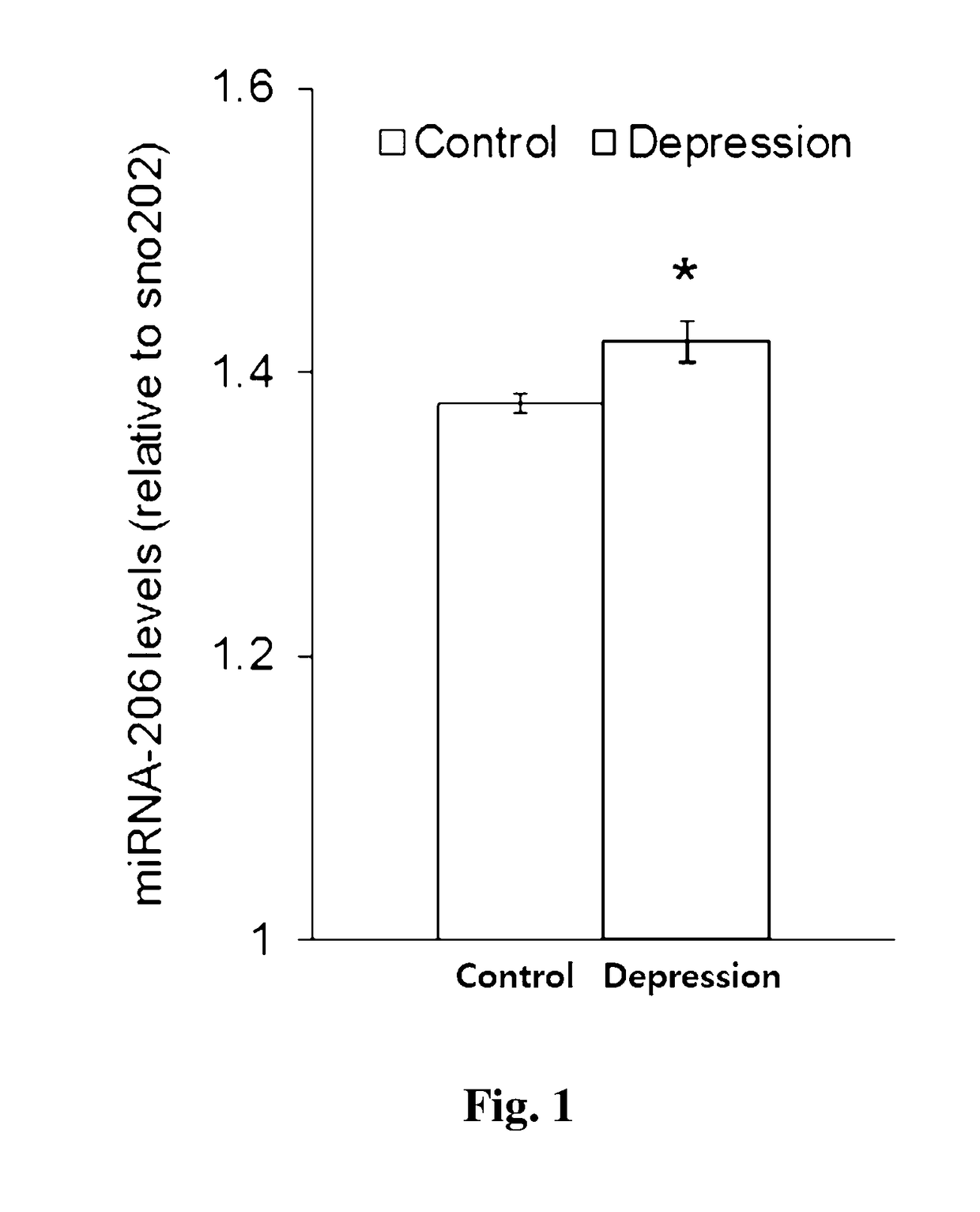 METHOD FOR DETECTING miRNA-206 FOR ANALYZING THE DIAGNOSIS OR PROGNOSIS OF A MENTAL ILLNESS BY A MOOD DISORDER, METHOD FOR PROVIDING INFORMATION FOR THE DIAGNOSIS, AND A COMPOSITION FOR TARGETING miRNA-206