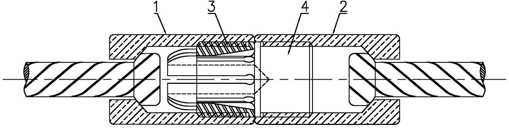 Rapid joint of precast concrete pile