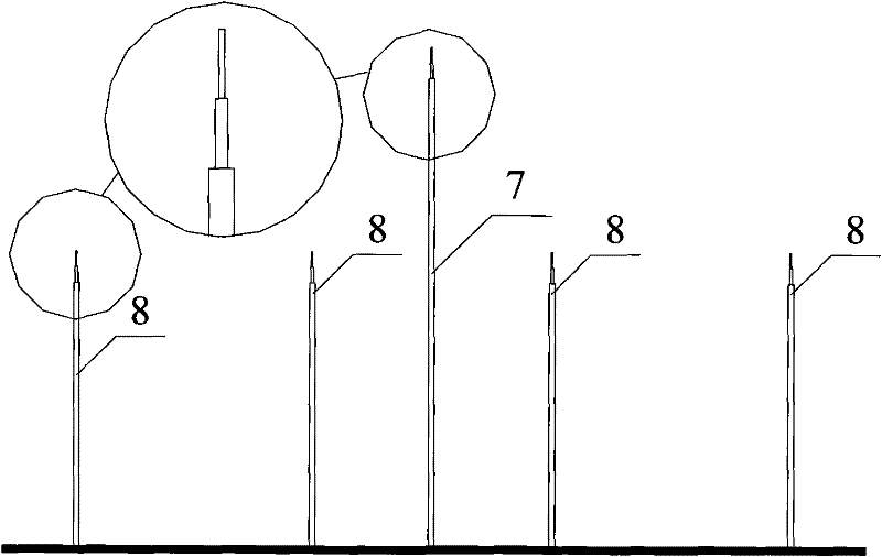 Strut-type portable nomadic tent with inner roof