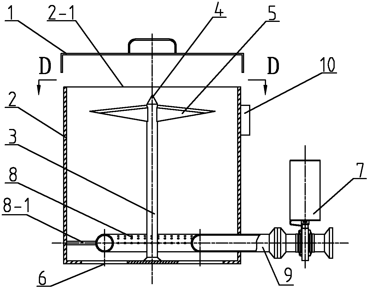 Inflatable automatic bag cutting device for slicing container bag