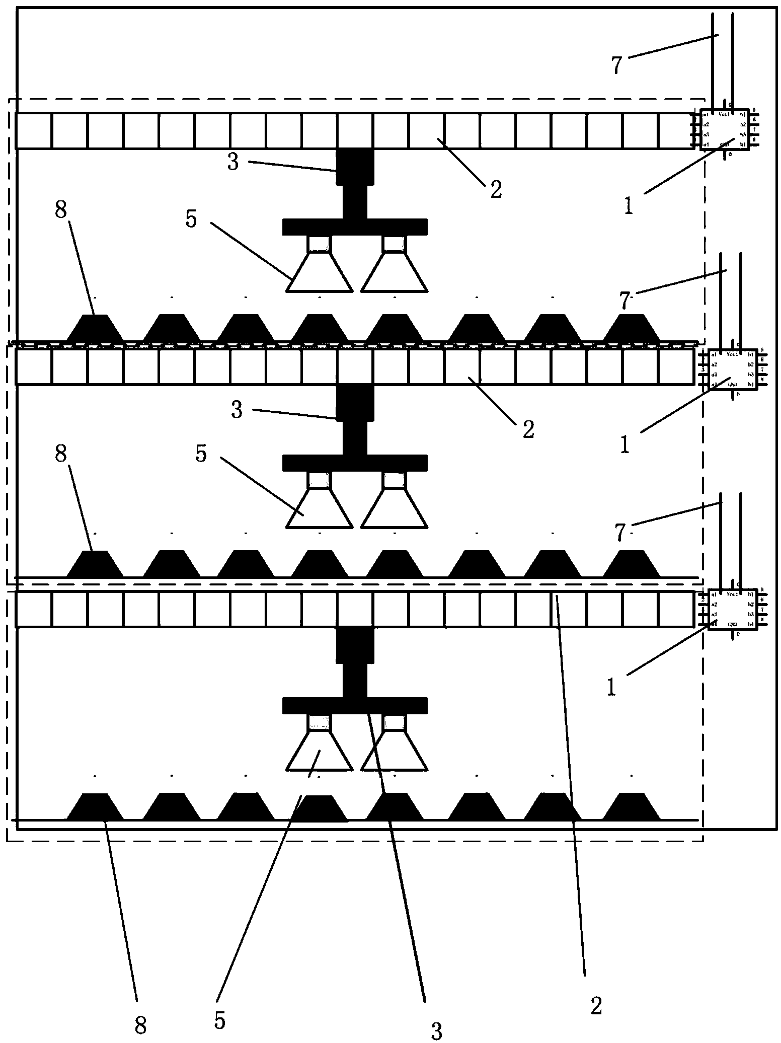 Centralized initiative balancing device for electric vehicle battery management system