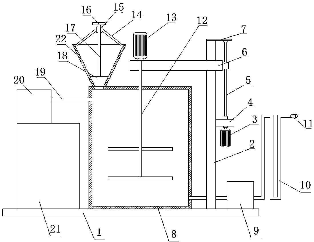 High-pressure gravel rust removal device