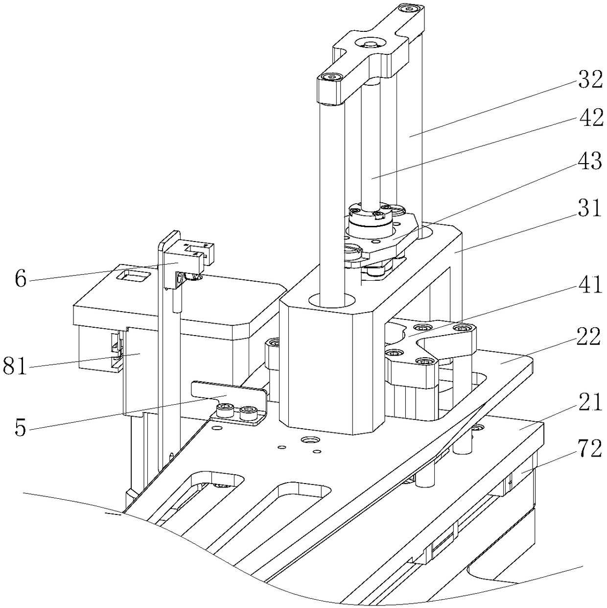 Material quickly-grabbing device