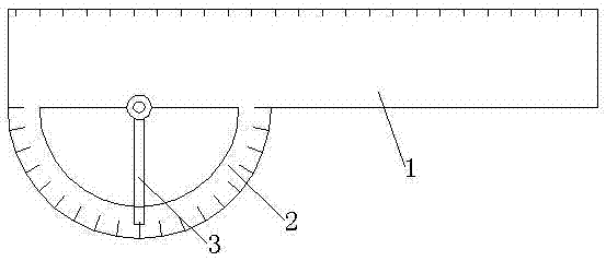 Combined mathematic ruler