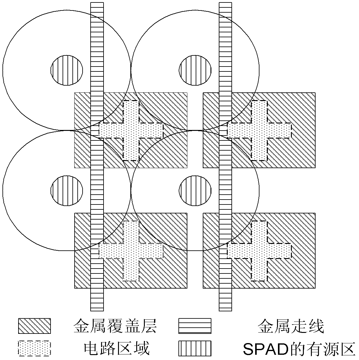 Quenching and reading circuit for single photon avalanche diode imaging device