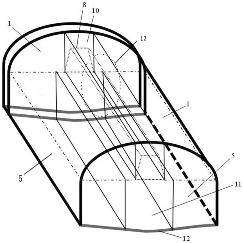 A rapid underground excavation construction method for long-span shallow-buried tunnels