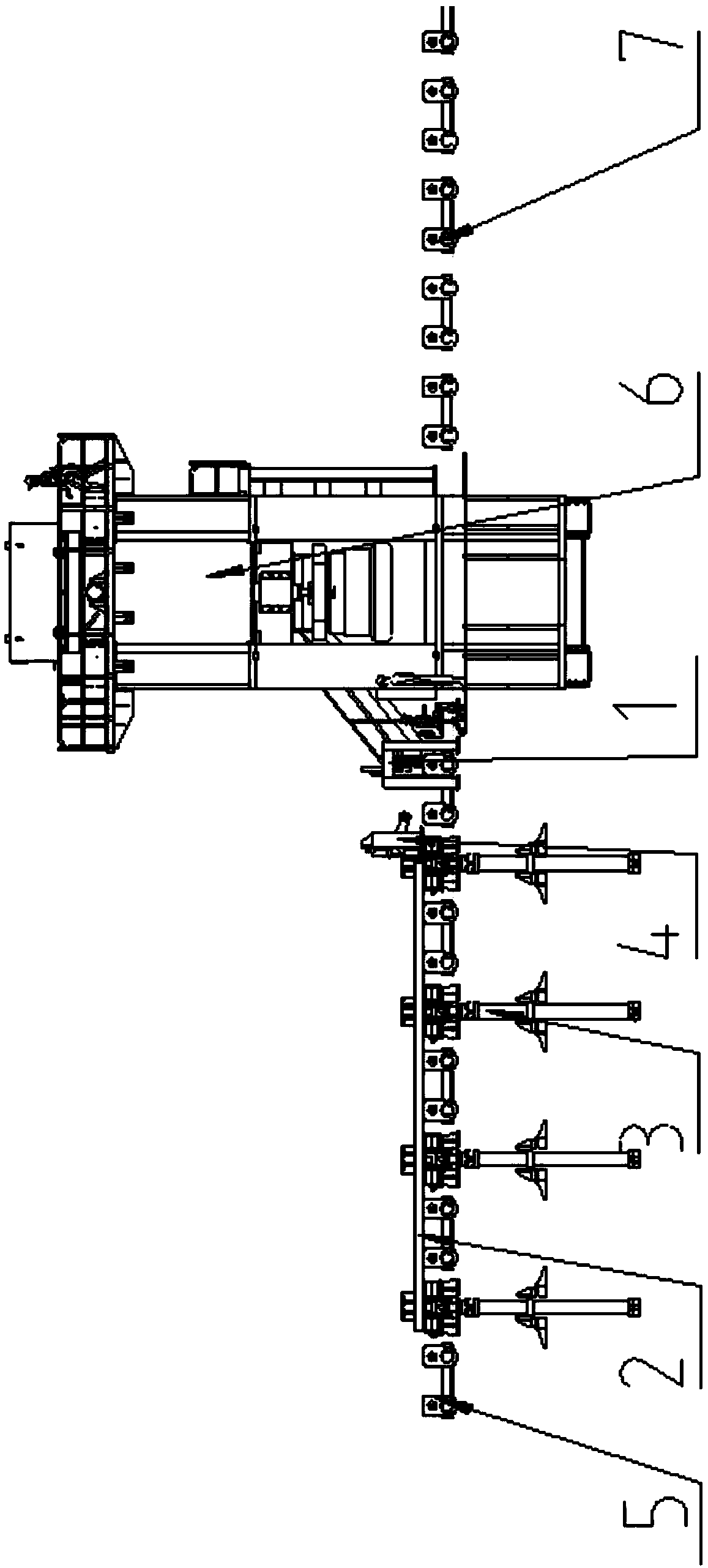 A compact combined straightening equipment of a turning machine and a flattening machine