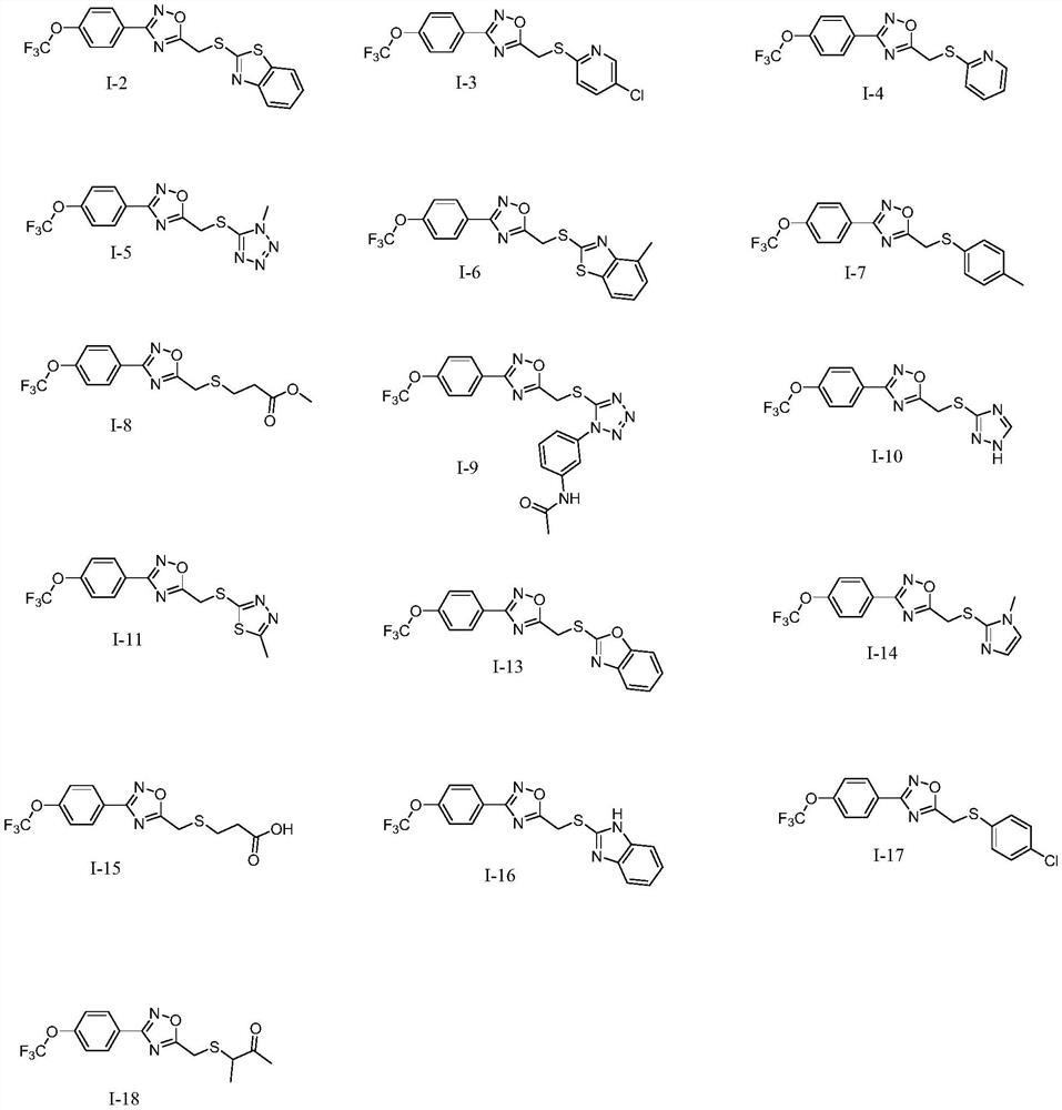 Compound with mother nucleus of 3-phenyl-1,2,4-oxadiazole as well as preparation method and application thereof