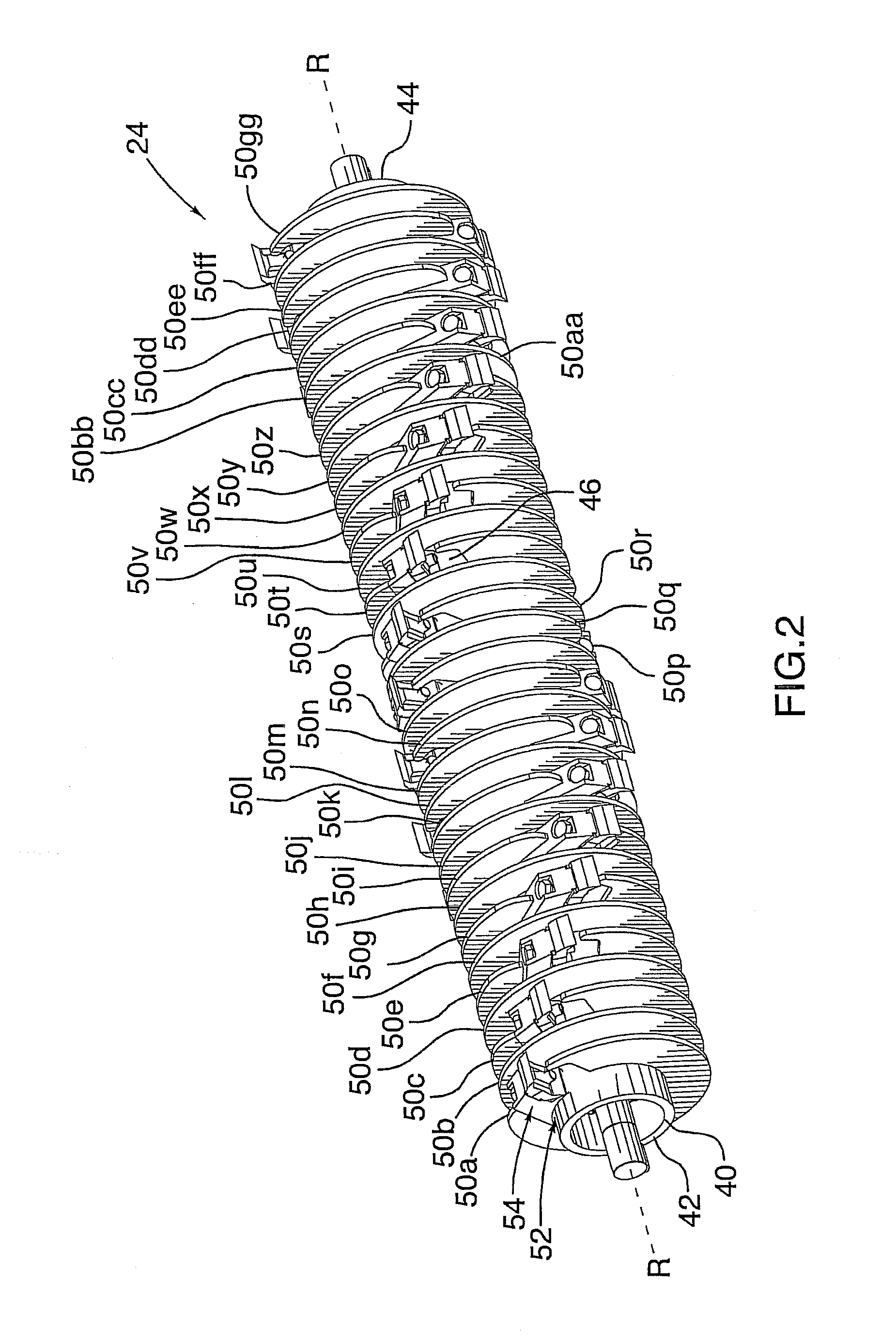 Cutting tooth with dual cutting edges for a brush cutting head