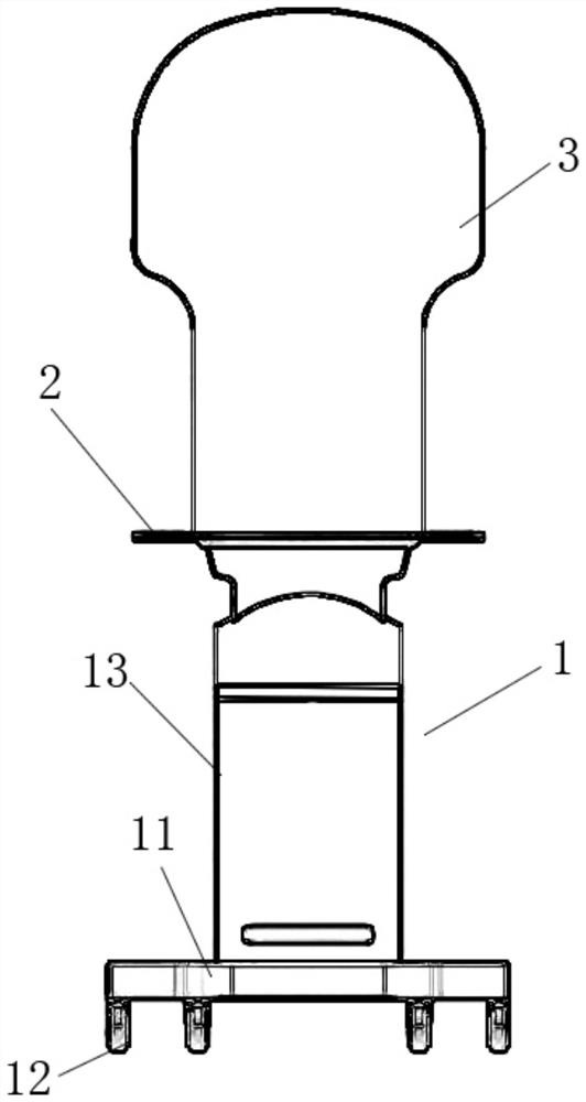 Pharyngeal swab sampling device