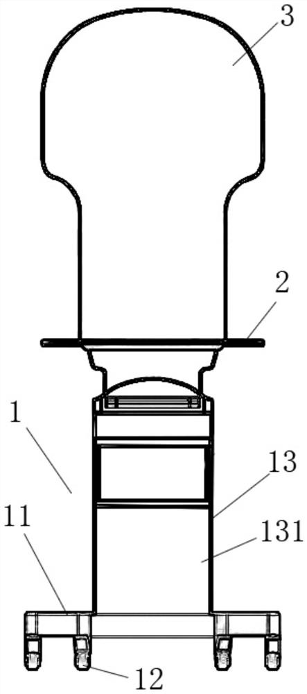 Pharyngeal swab sampling device