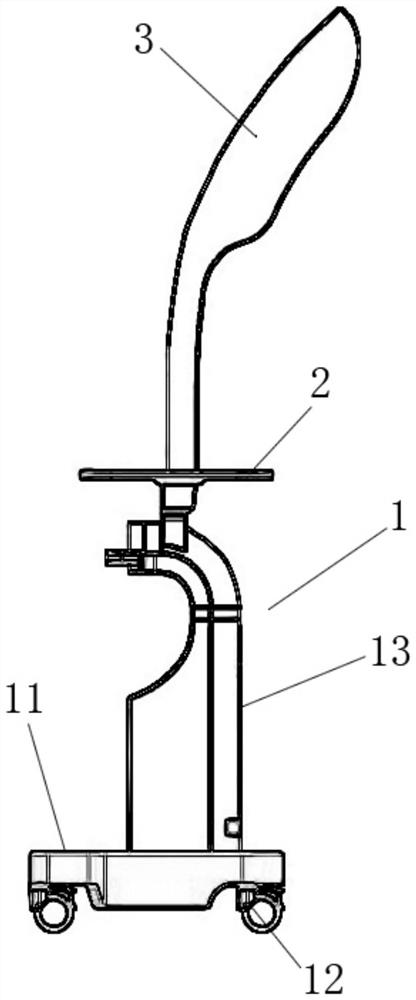 Pharyngeal swab sampling device