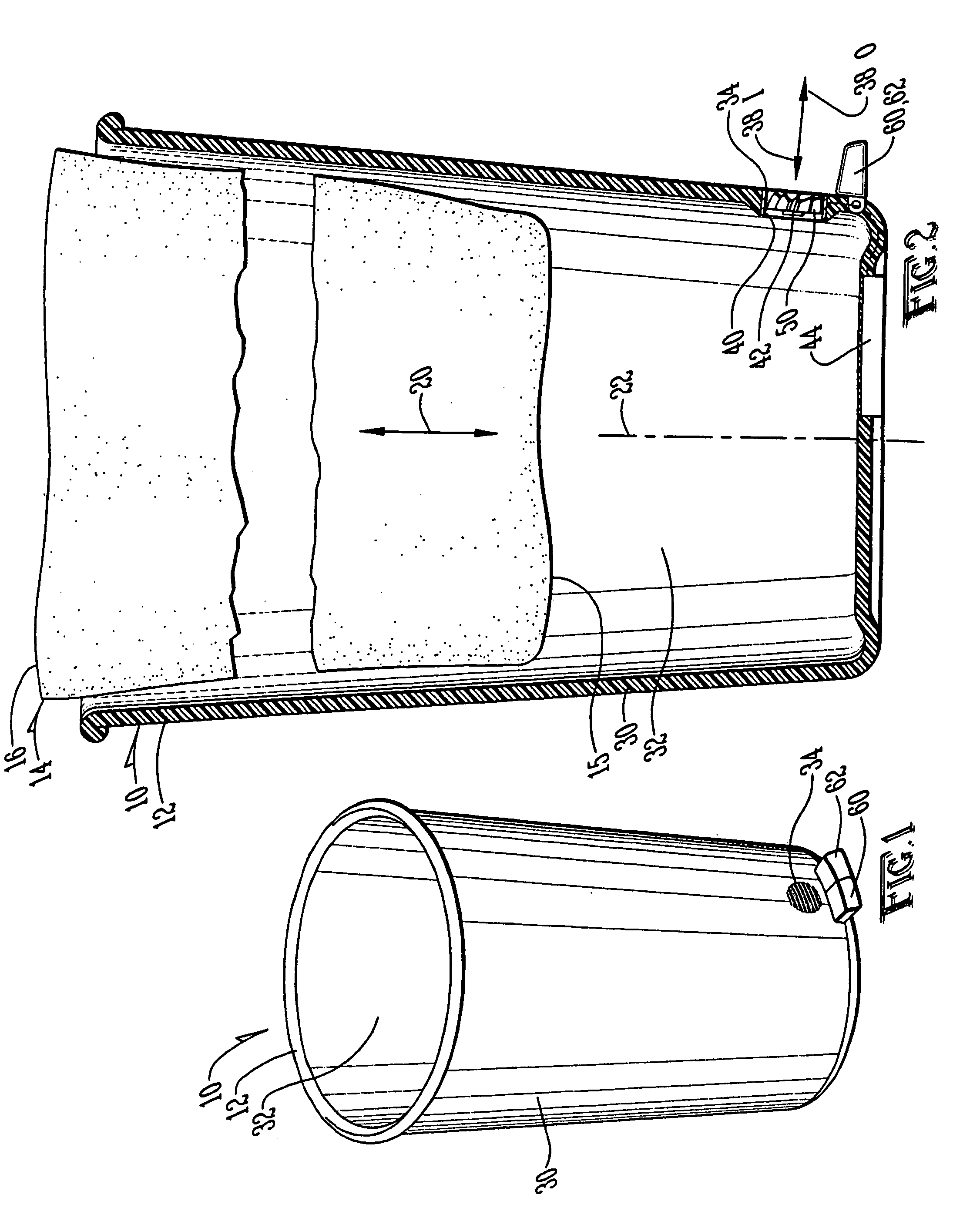 Container for use with flexible bags