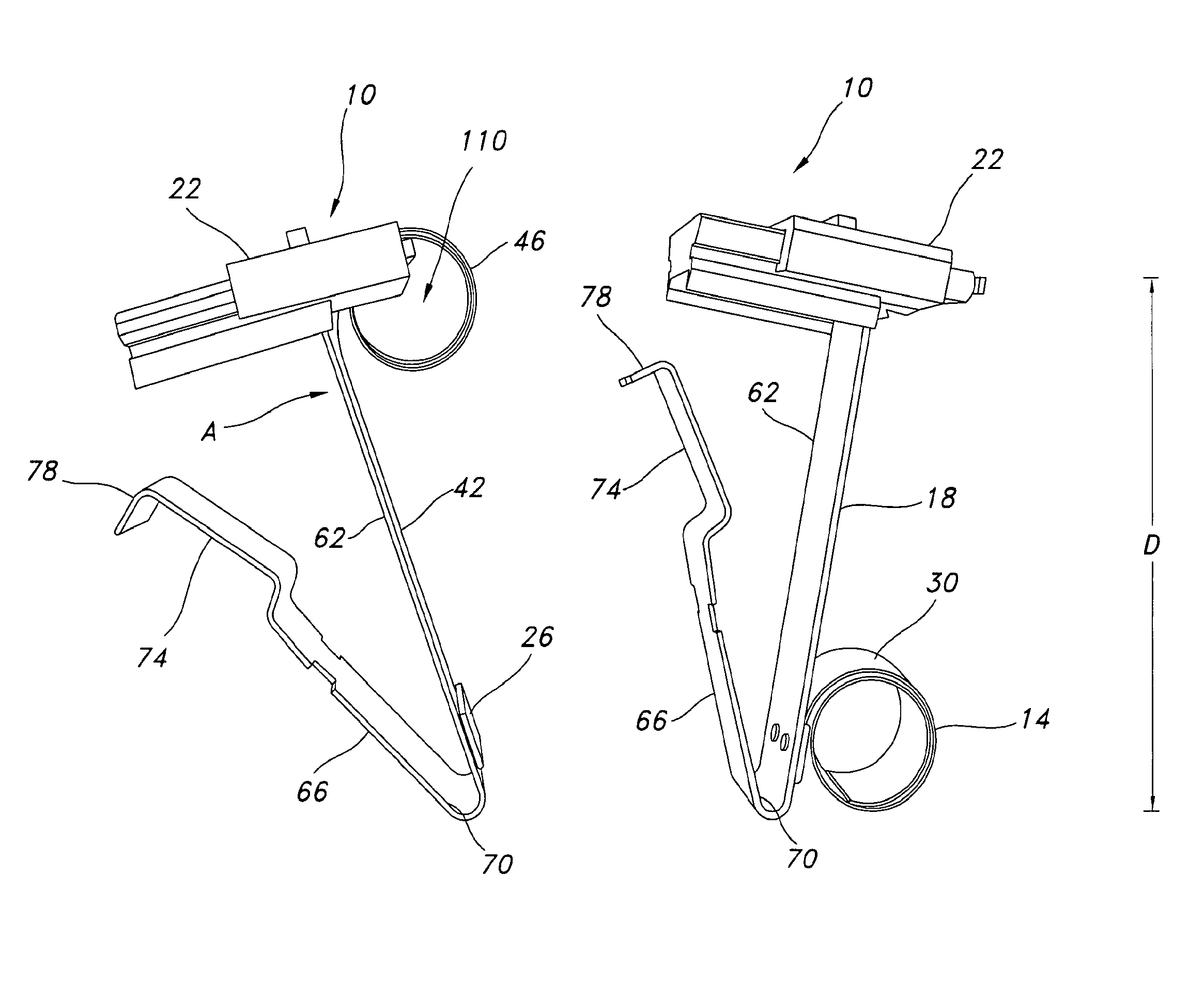 Brush spring retainers