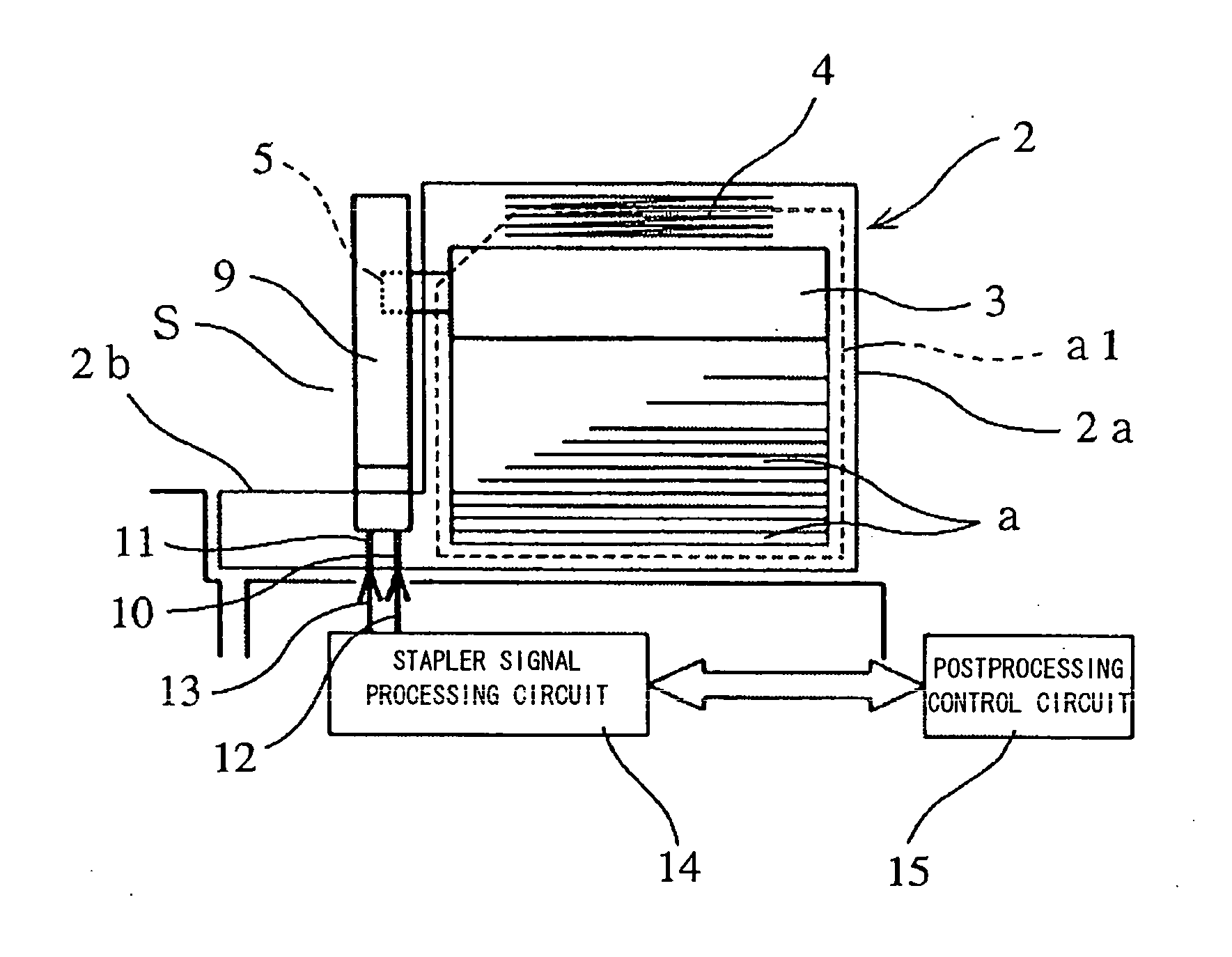 Residual staple amount detection device of electric stapler