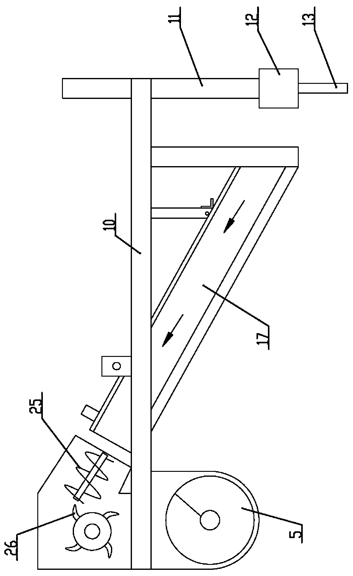 Drip irrigation belt collecting mechanism and full-automatic drip irrigation belt recovering machine