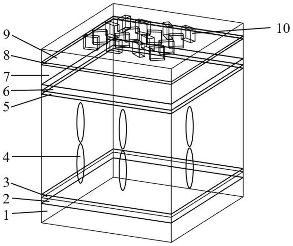 Dynamic color holographic device based on metasurface and manufacturing method thereof