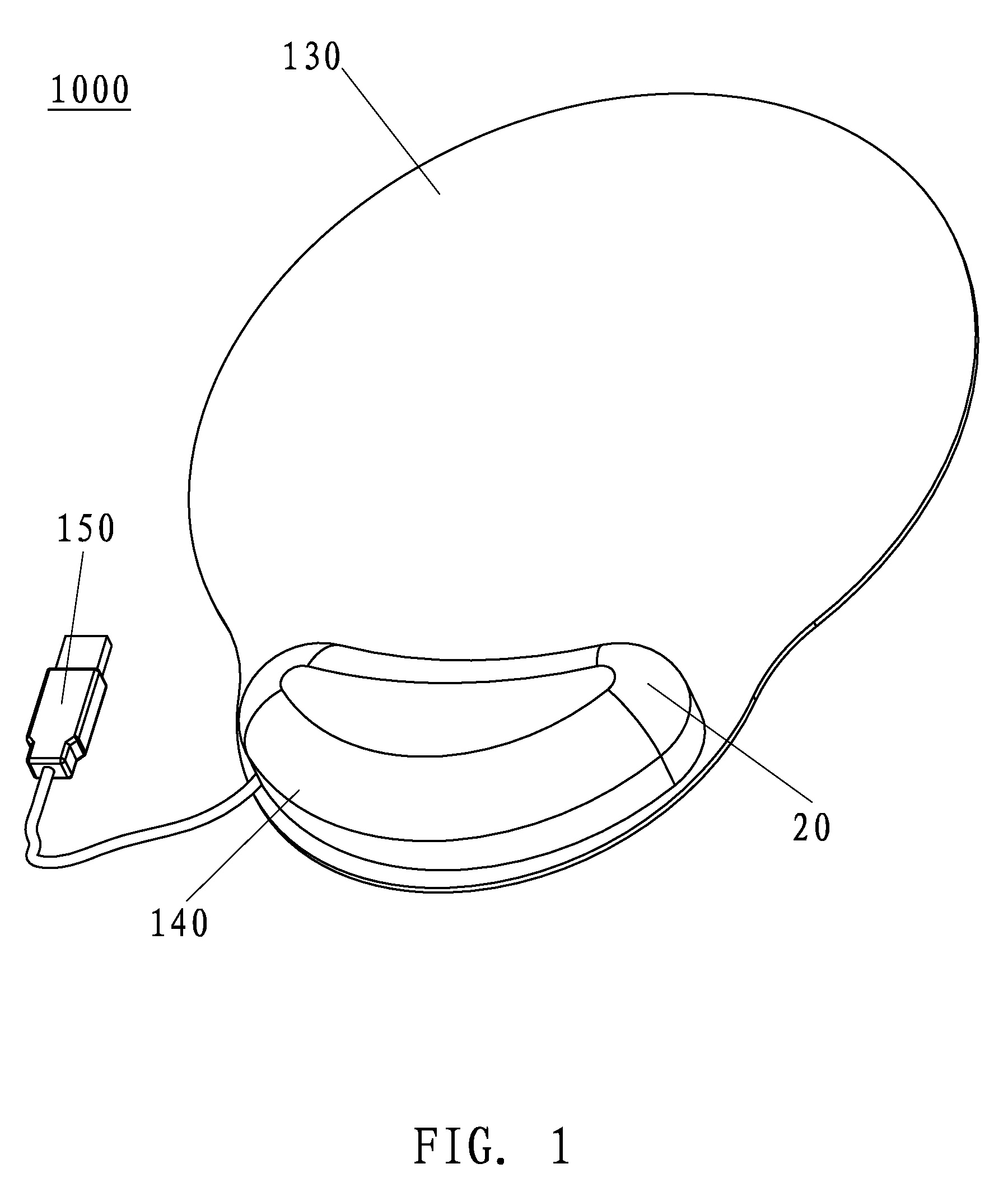 Mouse pad having massage function