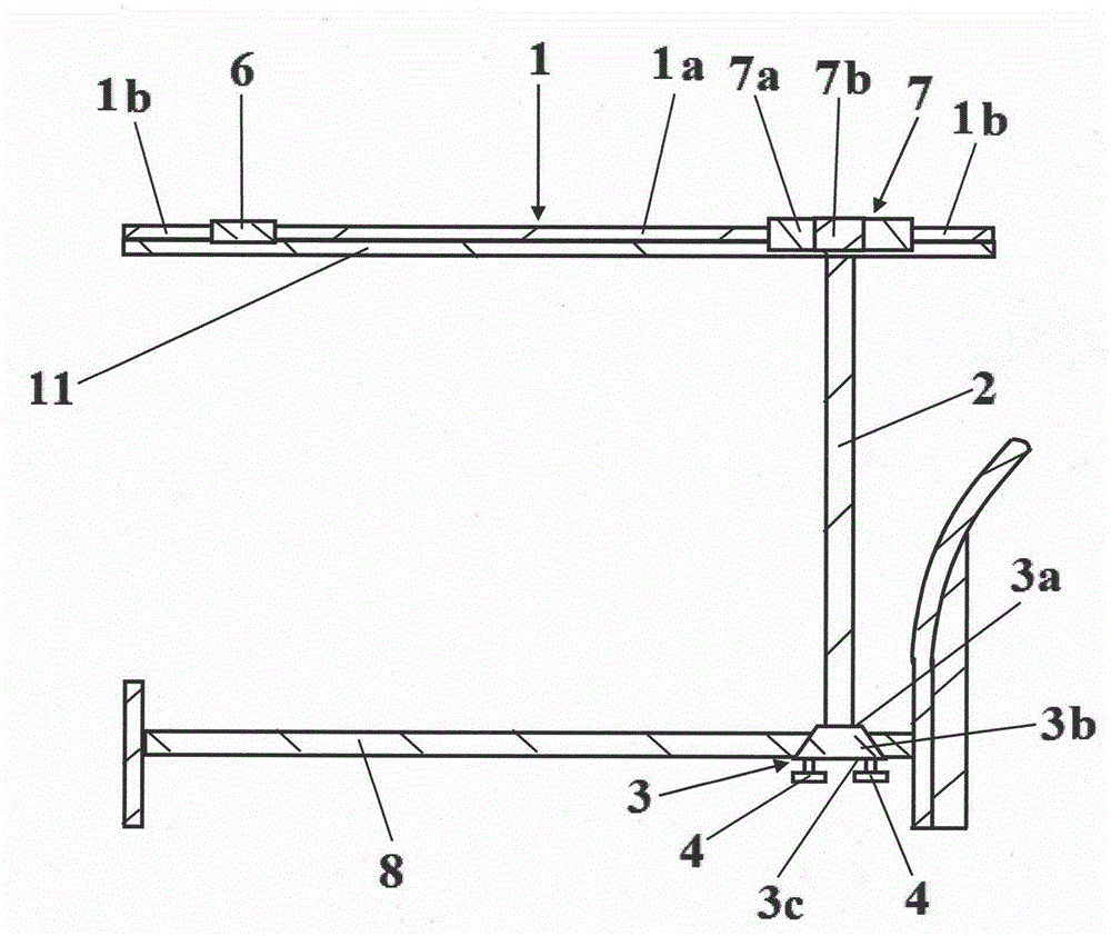 Sliding rail type mosquito net frame and mosquito net