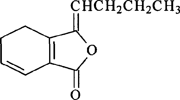 Combination of ligusticum lactone, preparation method and application