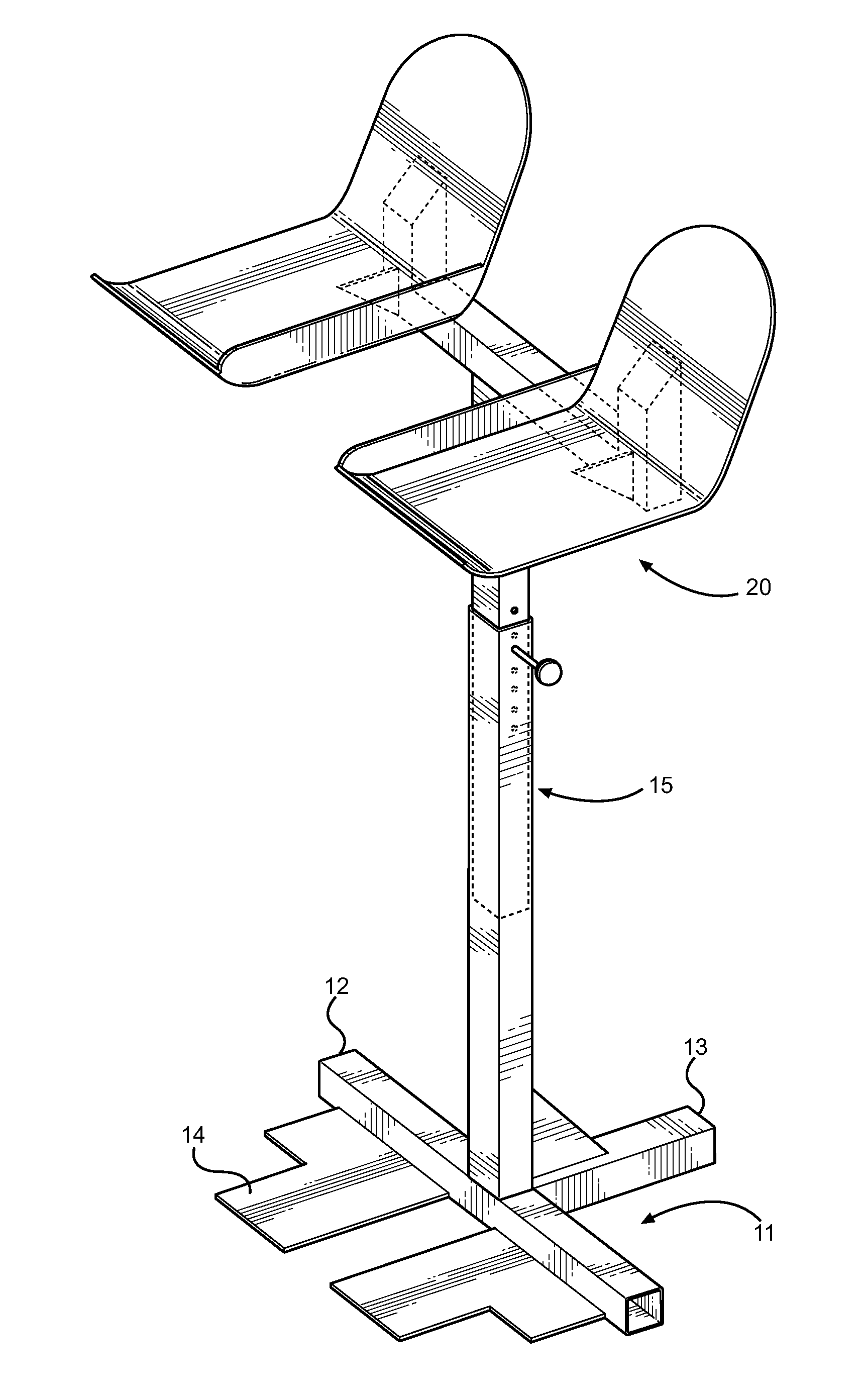 Adjustable Dumbbell Support Stand