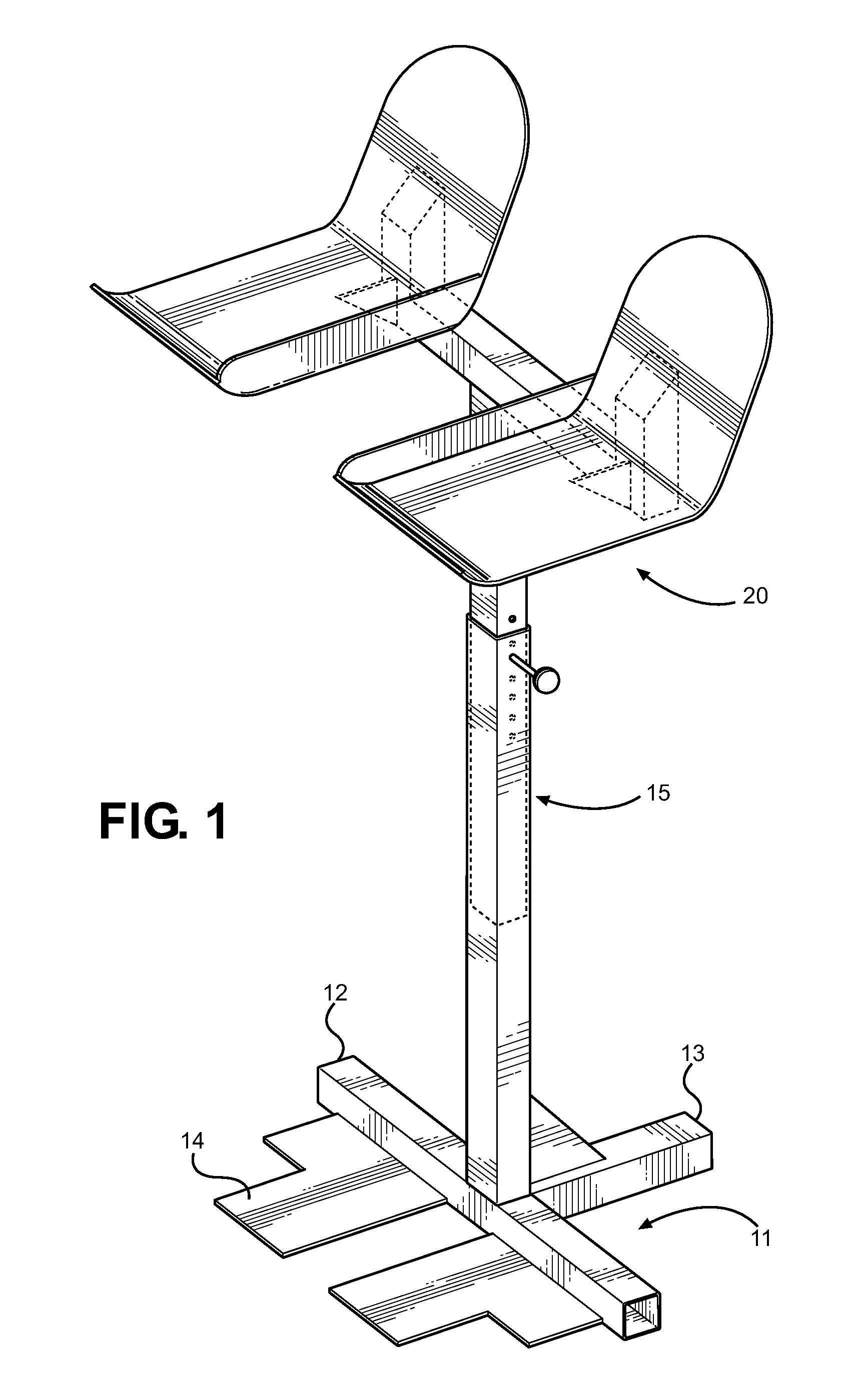 Adjustable Dumbbell Support Stand