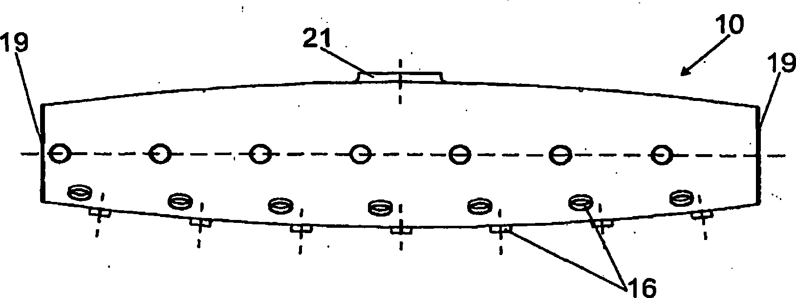 Thin wall header with a variable cross-section for solar absorption panels