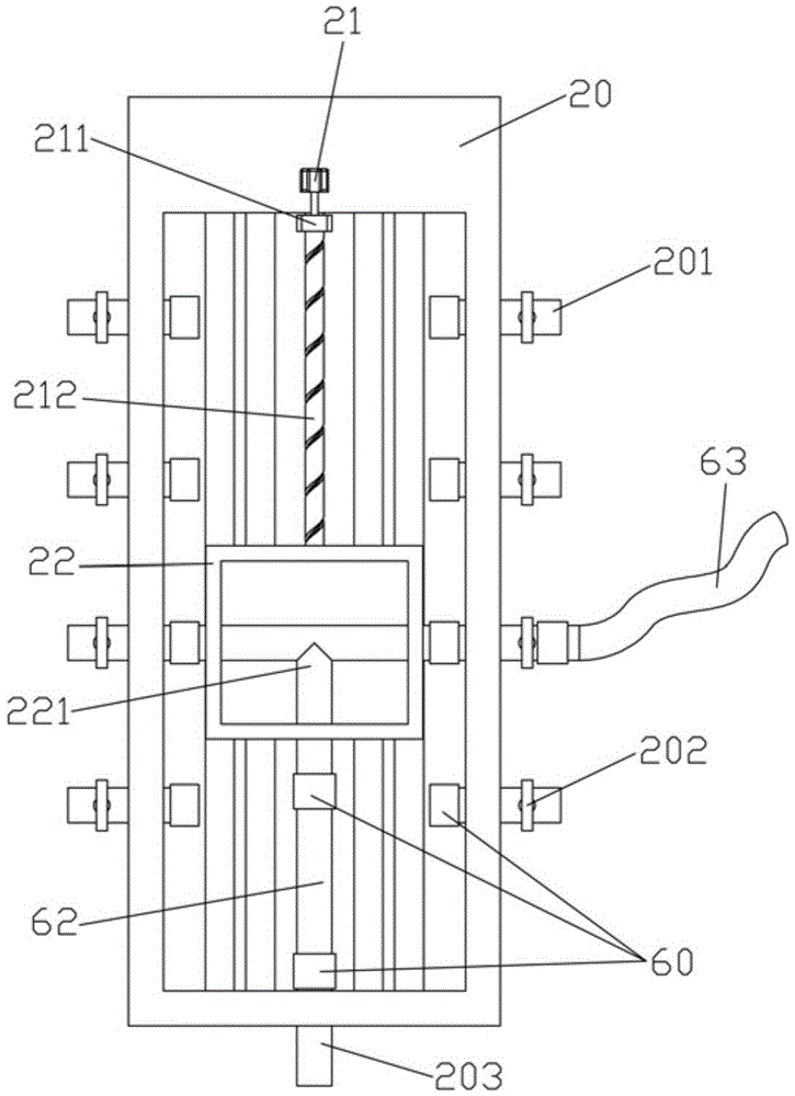 Building concrete on-site pouring device