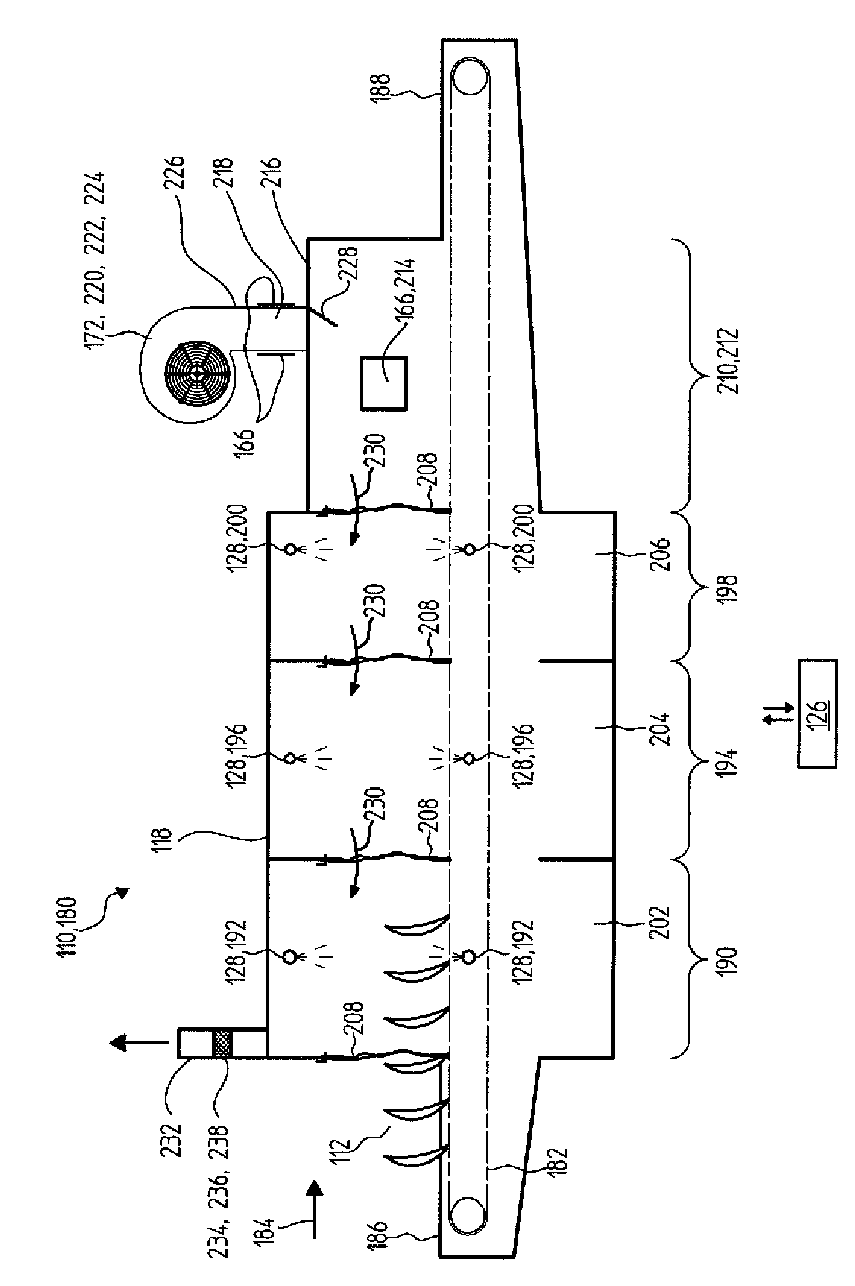 Cleaning apparatus for cleaning articles