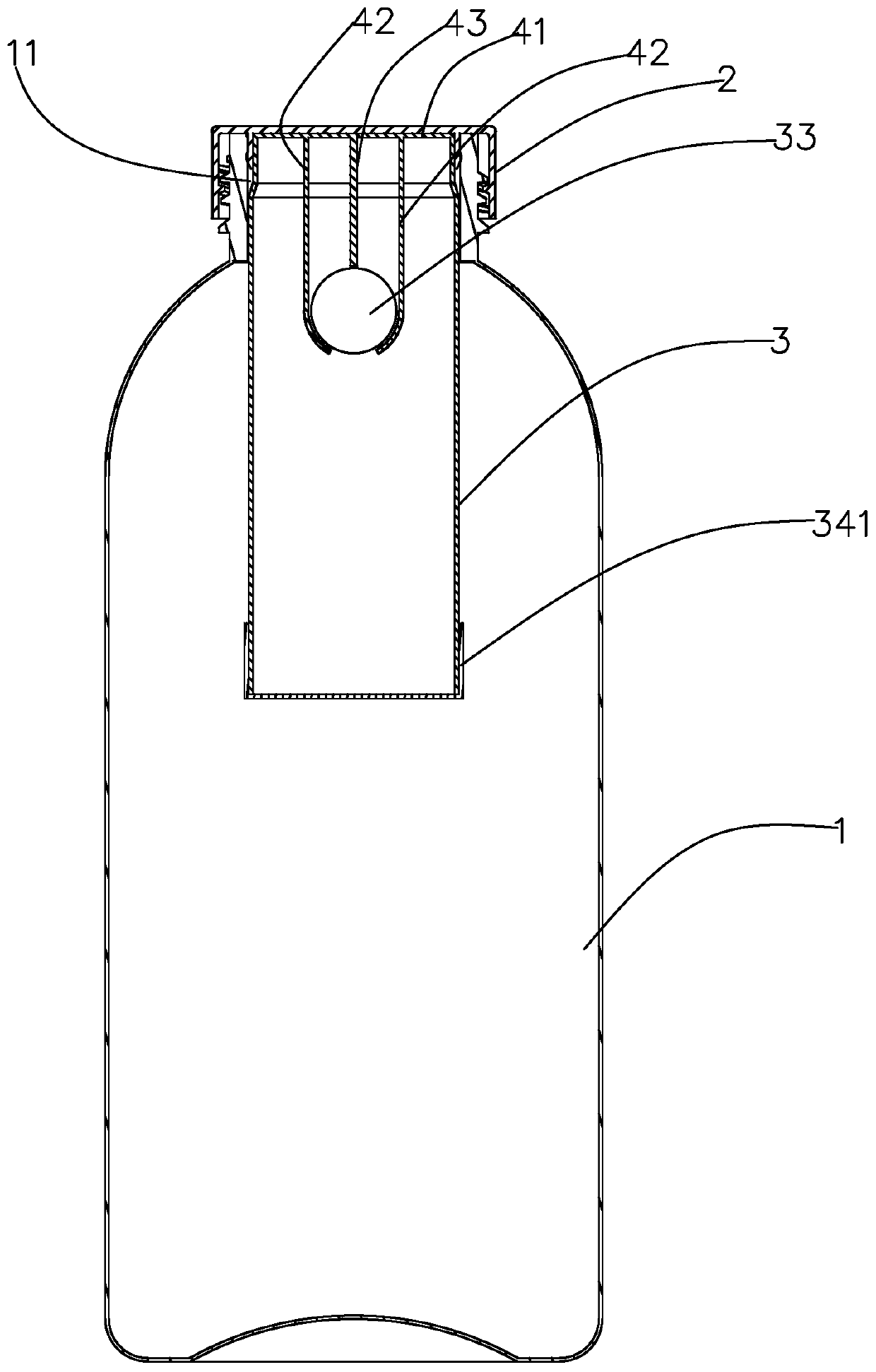 Inverted quantifiable container