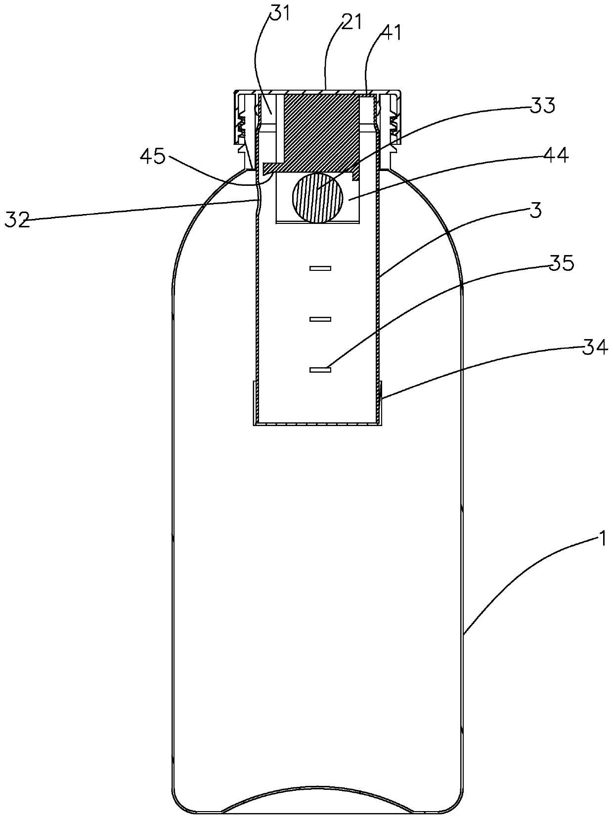 Inverted quantifiable container