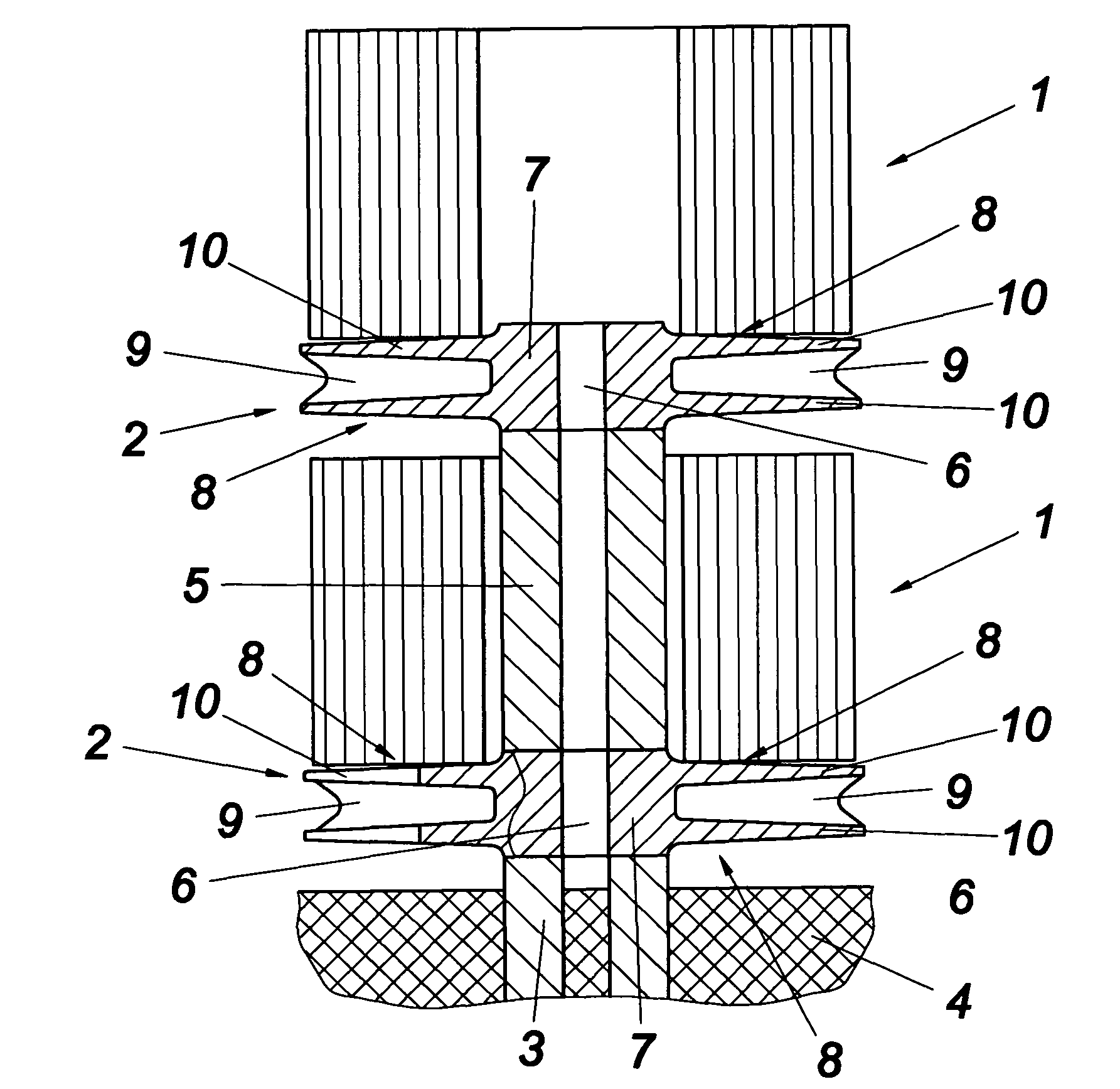 Apparatus for bracing of sheet-metal joints in a high-temperature annealing furnace