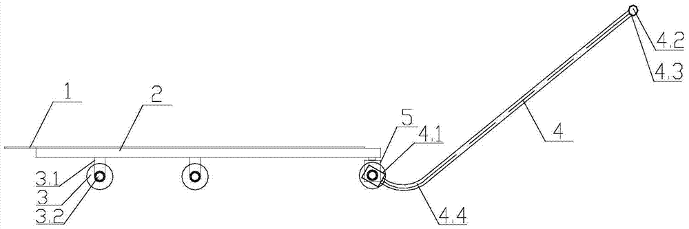 A three-axis butterfly handling trolley