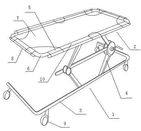 Patient moving stretcher