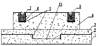 Fast construction method for embedded turnout system