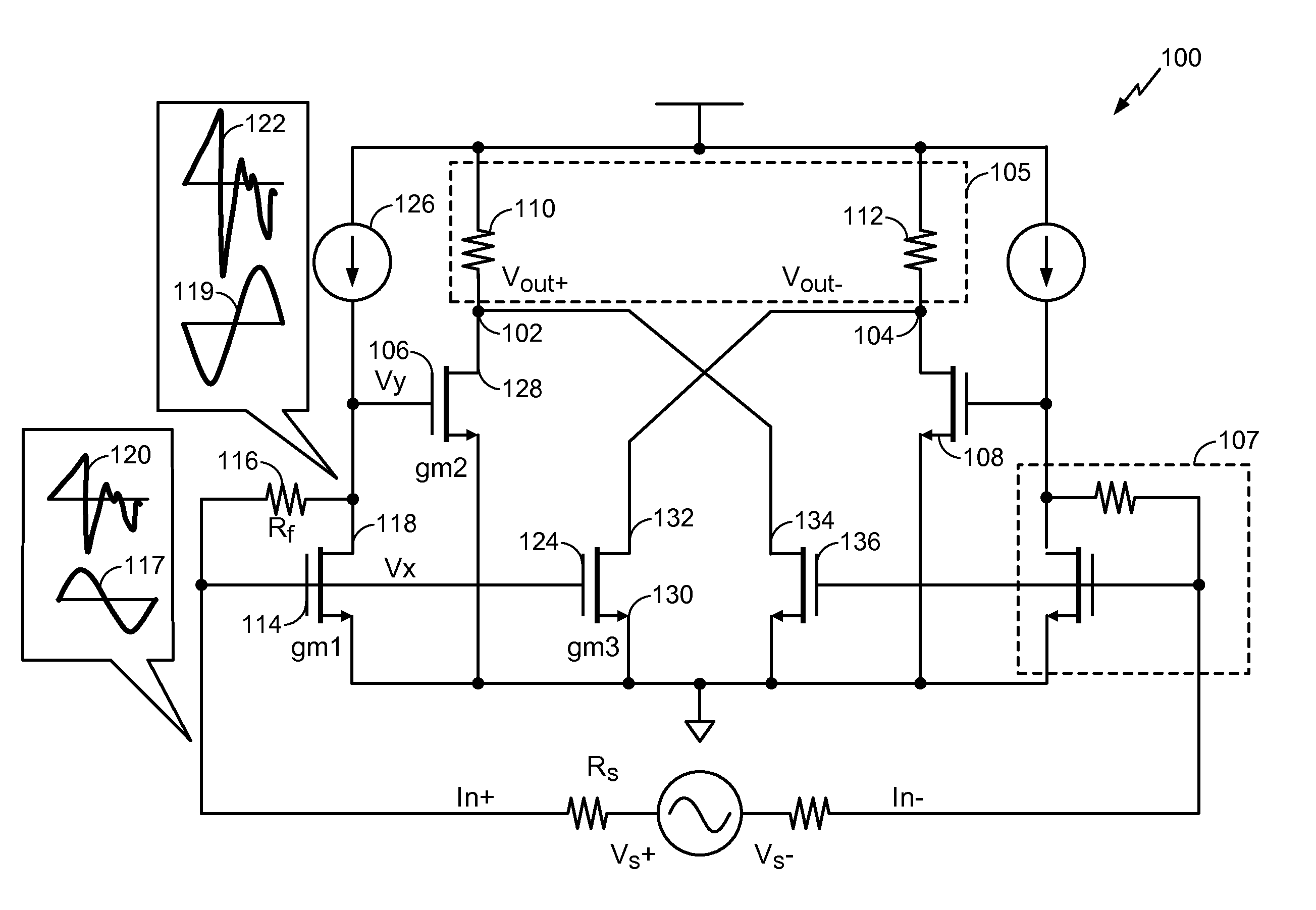 Method and Apparatus for Broadband Input Matching with Noise and Non-Linearity Cancellation in Power Amplifiers