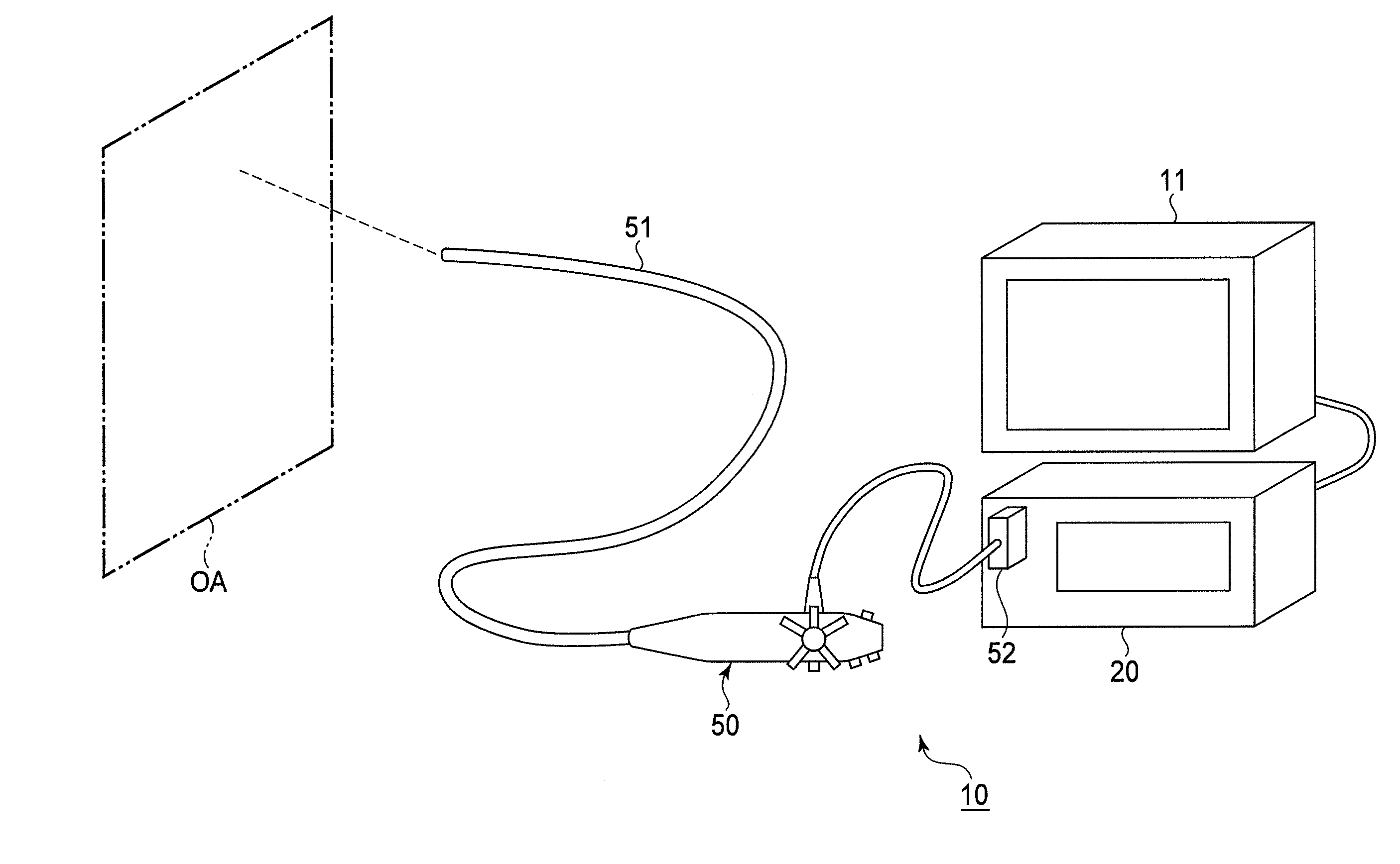 Scanning endoscope, scanning endoscope processor, and scanning endoscope apparatus