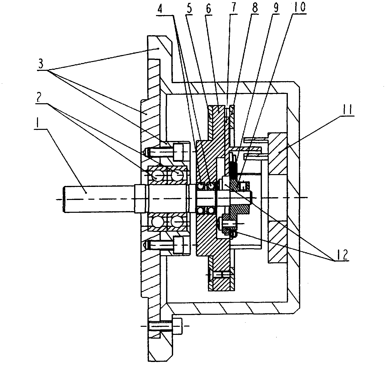 Mechanical sliding block type angular super-acceleration switching device