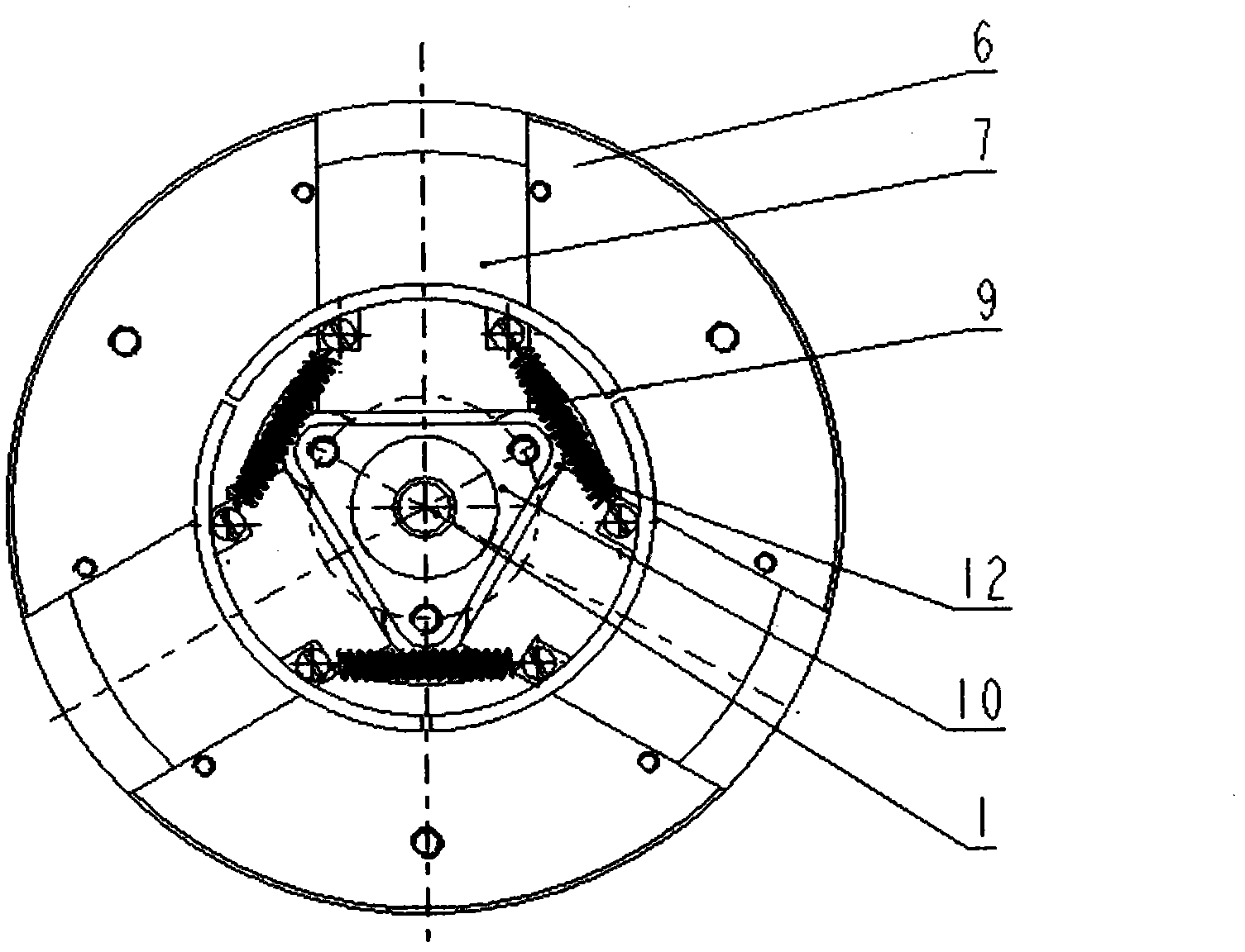 Mechanical sliding block type angular super-acceleration switching device