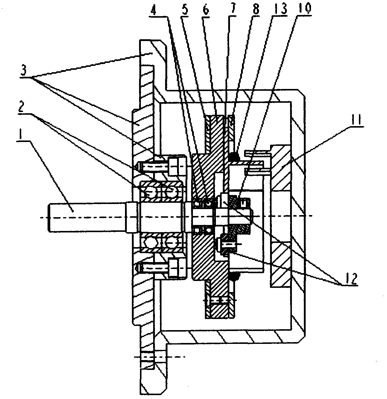 Mechanical sliding block type angular super-acceleration switching device