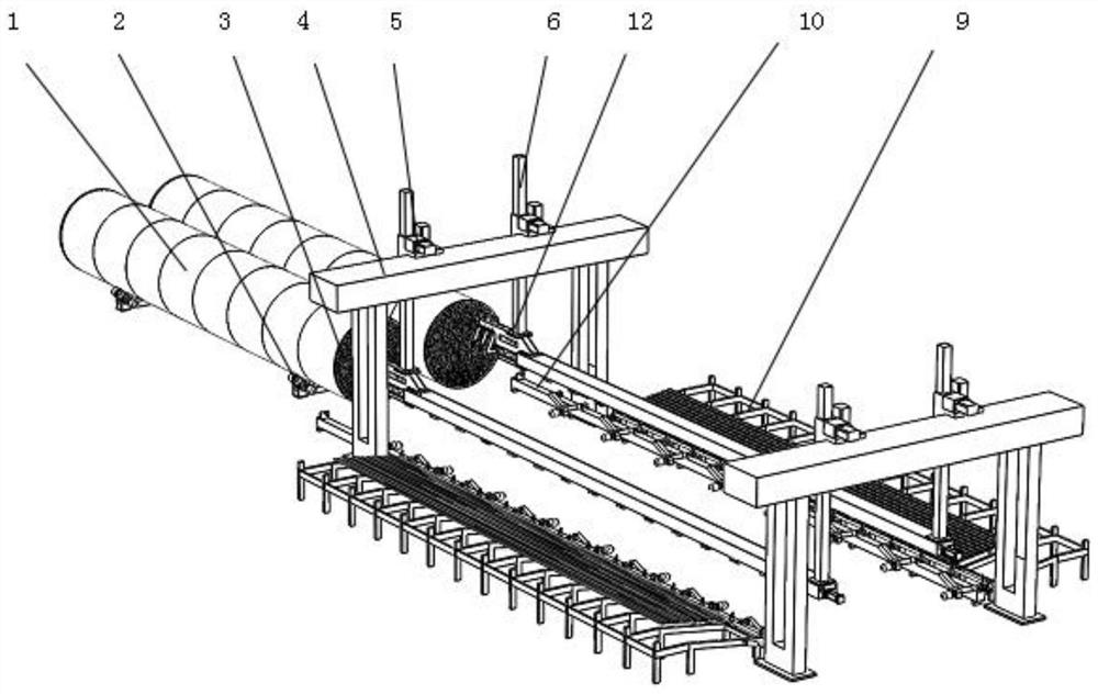 Automatic tube penetrating equipment for tube type heat exchangers