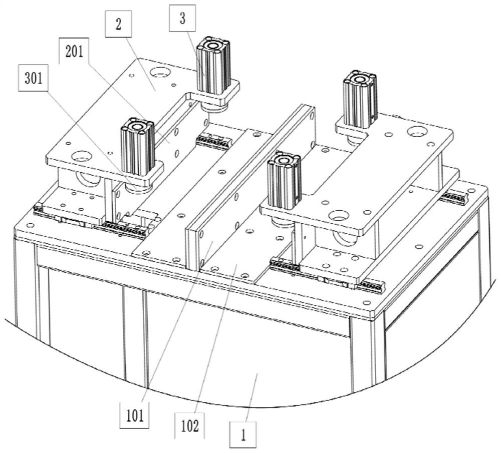 Flexible inner wall floating grinding table