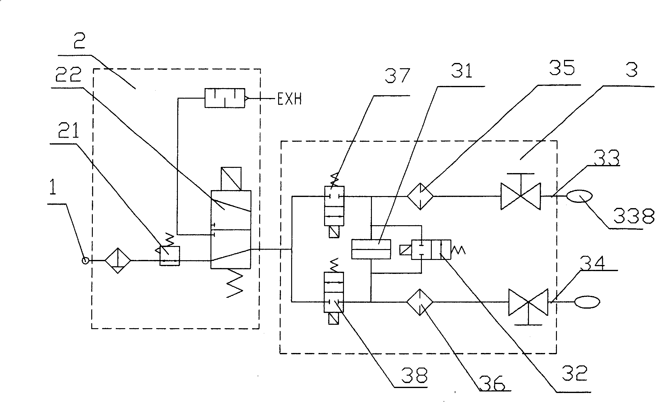 Auto-controlled gas liquid two purpose leakage detector