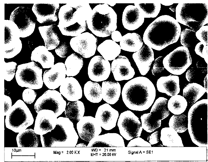 PIV trace particles for wind tunnels and preparation method thereof