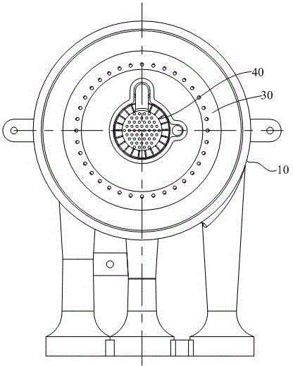 High-efficiency three-ring fire burner and gas stove